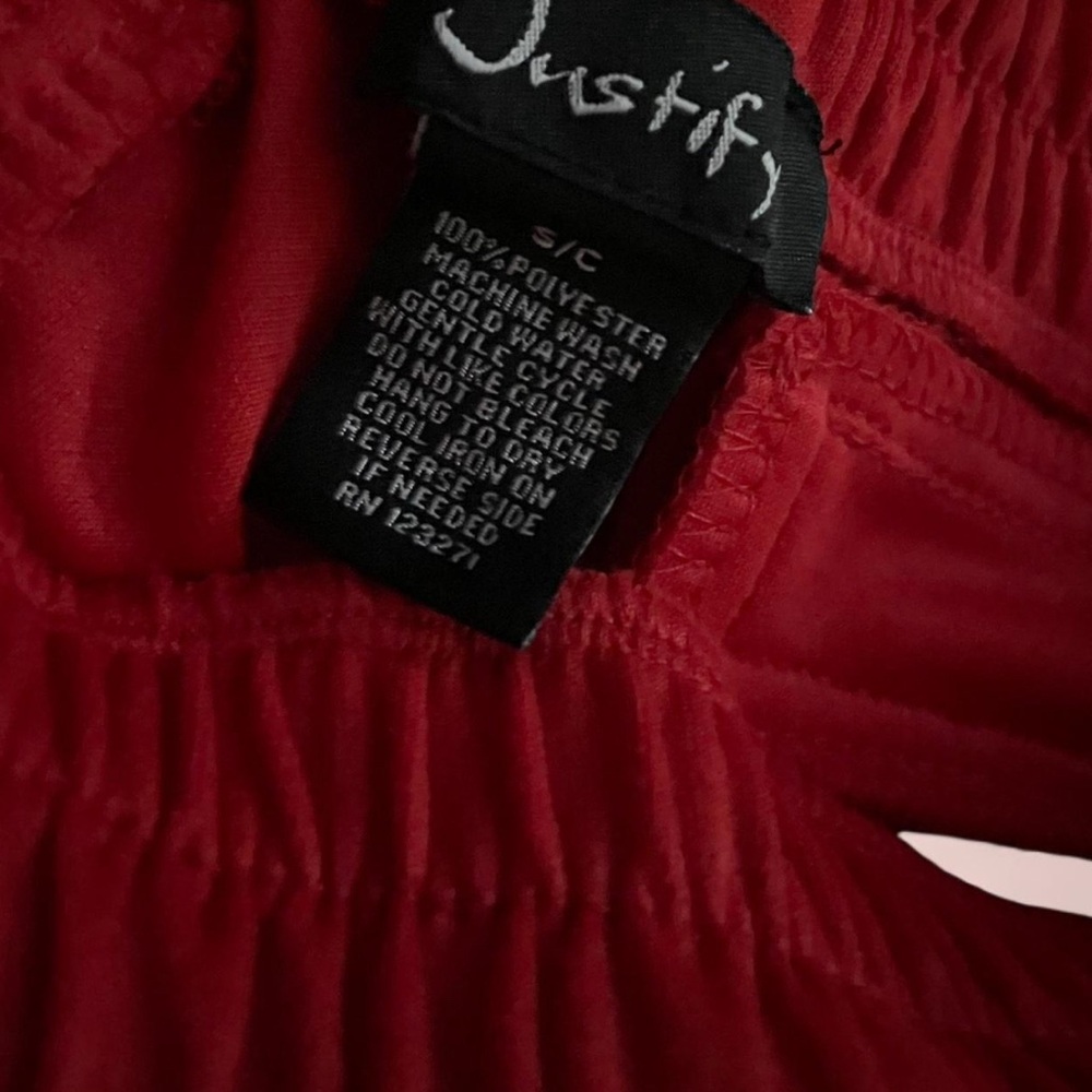 Justify Vibrant Red track pants - Picture 3 of 3